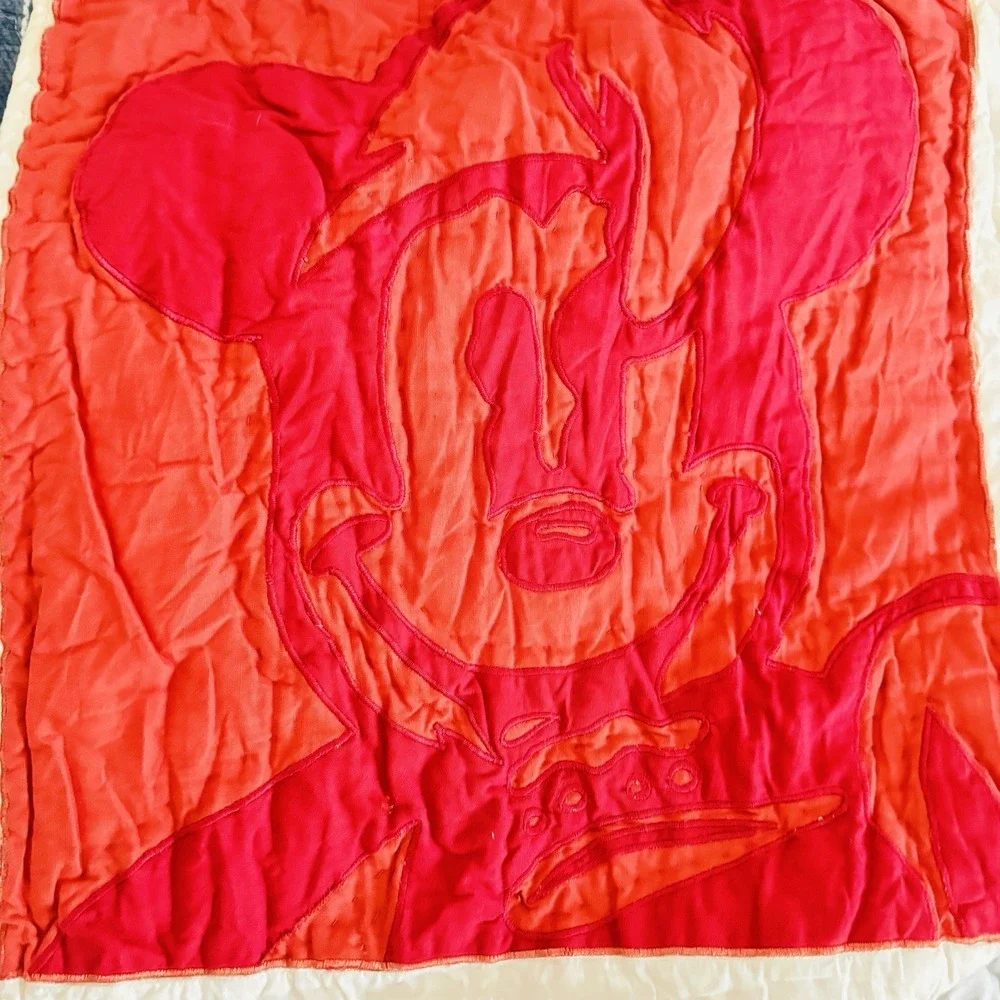 VTG Authentic Disney Quilt 100% Cotton 89X64